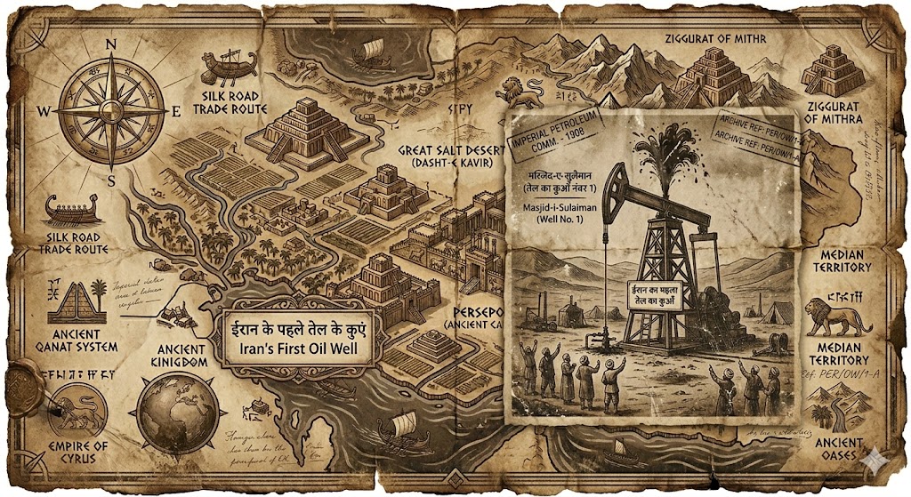 Iran oil discovery Masjed Soleyman oil Anglo Persian Oil Company Abadan refinery history Iran oil history BP origins